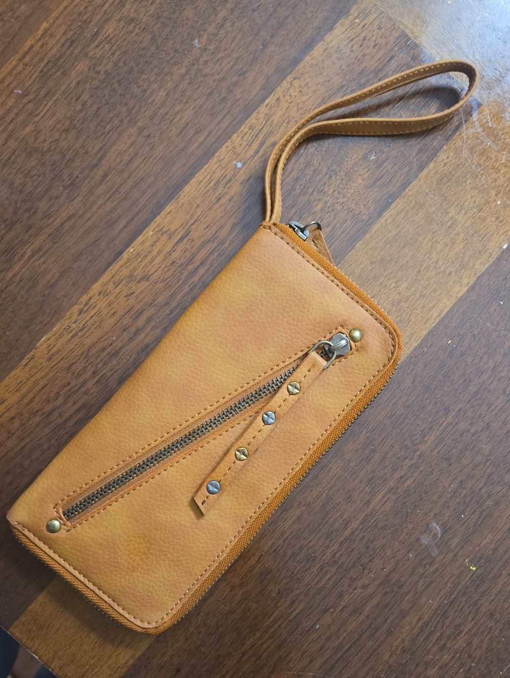 Free People Vegan Leather Wristlet Wallet New Without Tags